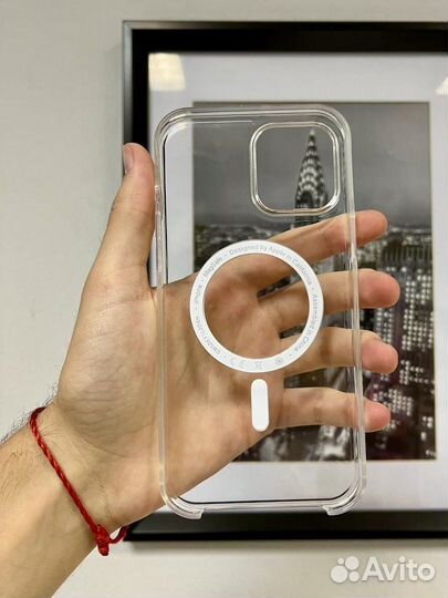 Чехол clear case magsafe прозрачный apple iPhone