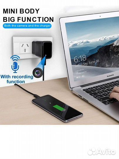 Камера видеонаблюдения wifi мини