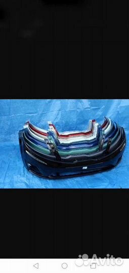 Бампер Киа Рио 3 2011- в цвет MZH