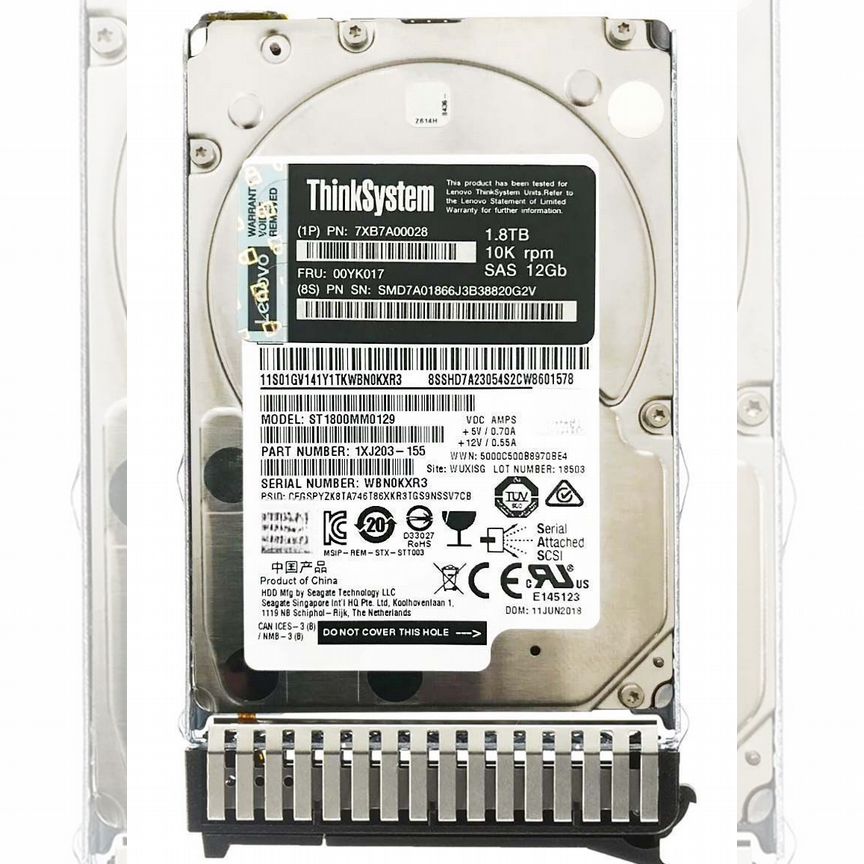 [SR850] Жесткий Диск Ibm 00yk017 1,8tb Sas 2,5" Hdd Sr850