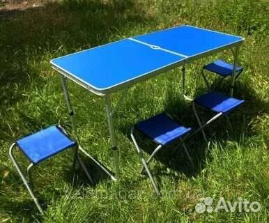 Раскладной столик четыре стульчика для пикника