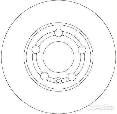 Диск торм передн