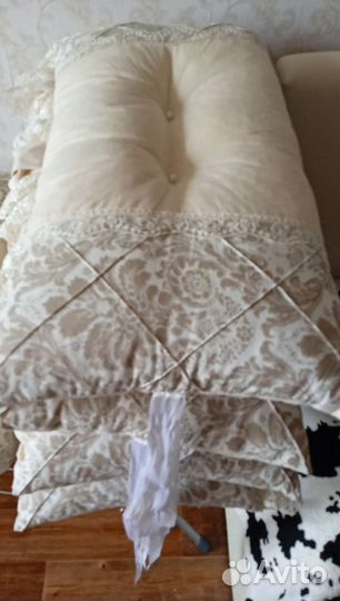 Бортики подушки в детскую кроватку+балдахин