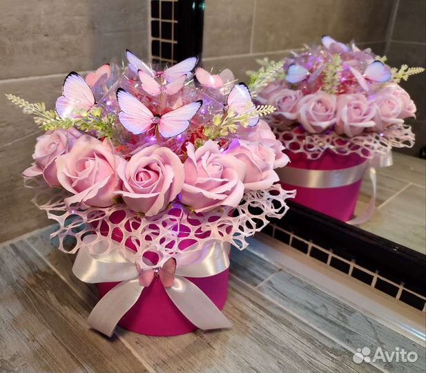 Букет мыльных цветов