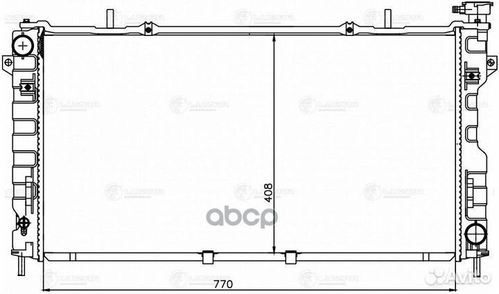 Радиатор охл. для а/м Dodge Caravan (00) /Chrysler