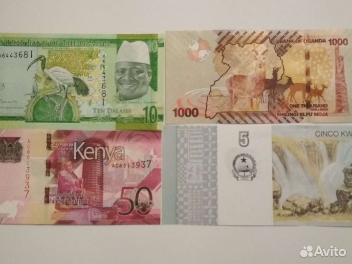Банкноты Африка UNC