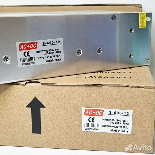 Блок питания 12В 50А 600Вт универсальный
