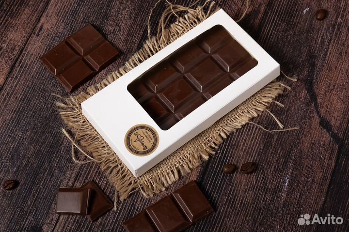 Шоколад с визиткой плитка 70