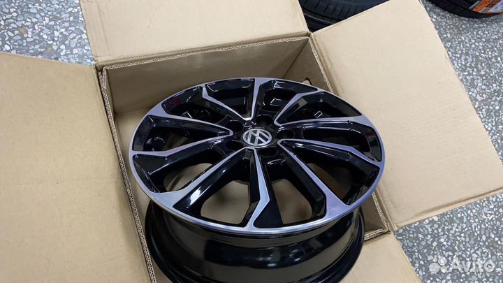Диски r15 Polo Rapid Black Machined (Германия)