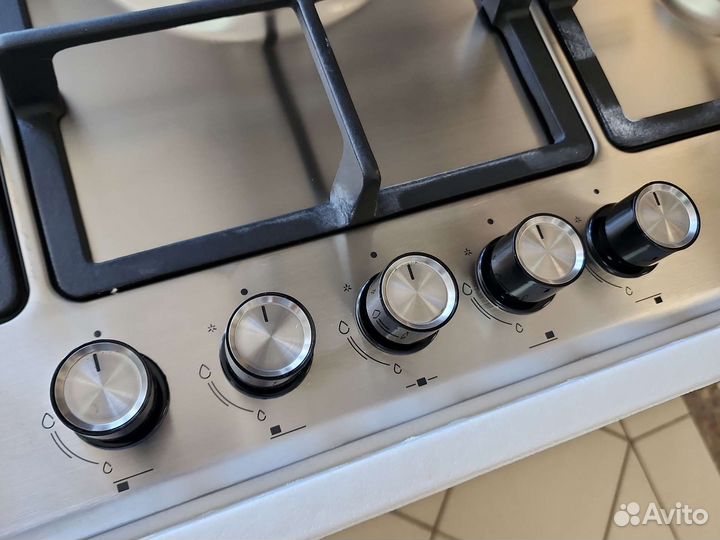 Варочная панель на 5 конфорк Midea MG7560 TGB/W