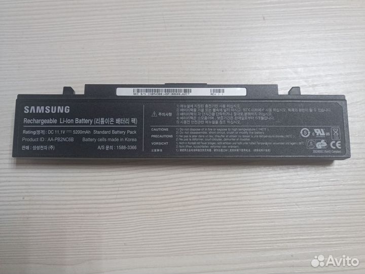 Аккумулятор для ноутбука samsung