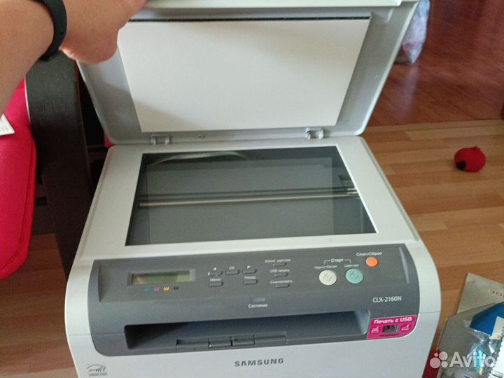 Принтер лазерный мфу samsung CLX-2160N+ картридж