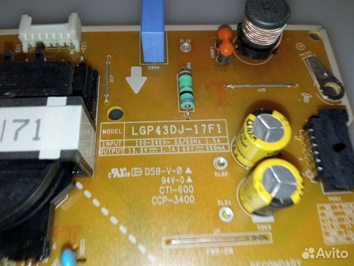 PSU lgp43dj-17f1 eax67264001 1.5 LG 43lj594v