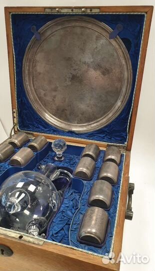 Серебро 84, 19 век, коньячный набор на 12 персон