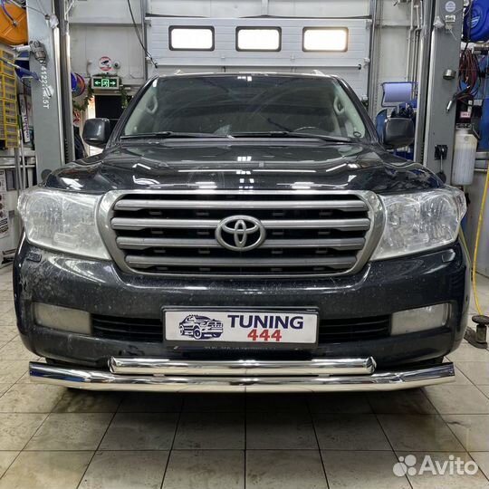 Защита переднего бампера Toyota Land Cruiser 200