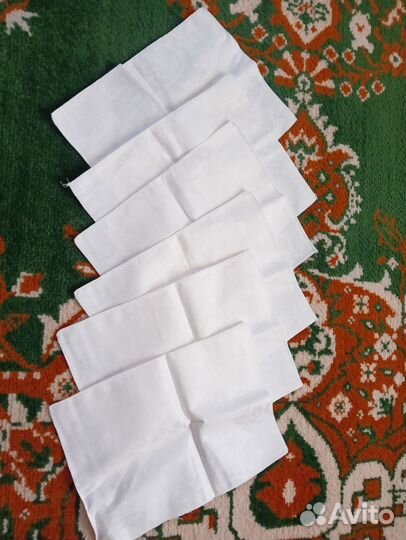 Скатерть с салфетками лен времен СССР