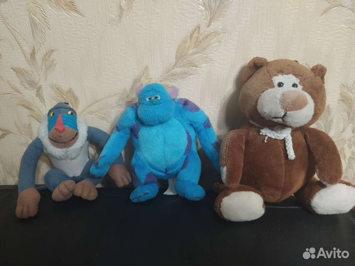 Игрушка мягкая король лев, слоник, коала