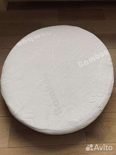 Круглый кокосовый детский матрас