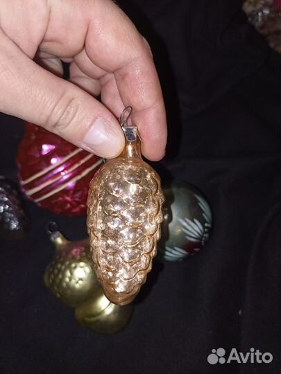 Старинные ёлочные игрушки бабушки