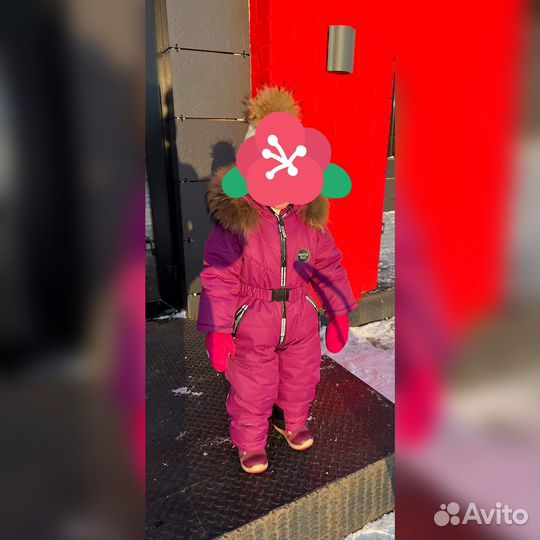 Зимний комбинезон для девочки