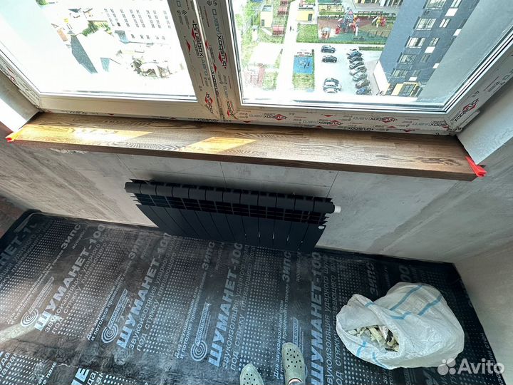 Деревянные подоконники с монтажом