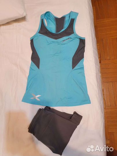 Комплект в зал компрессия 2xu, asics. XS