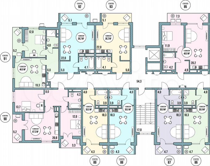 Квартира-студия, 33,5 м², 5/5 эт.