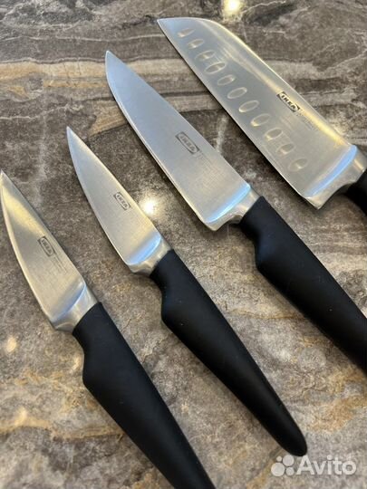 Набор кухонных ножей IKEA vorda+два в подарок