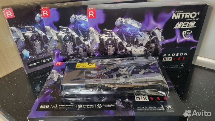 Видеокарта rx580 8gb sapphire nitro +