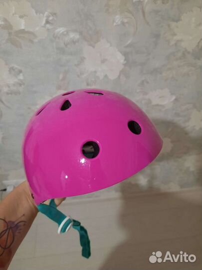 Шлем защитный розовый размер 50-54