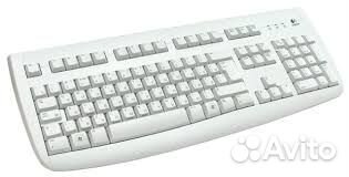 Клавиатура белая PS/2