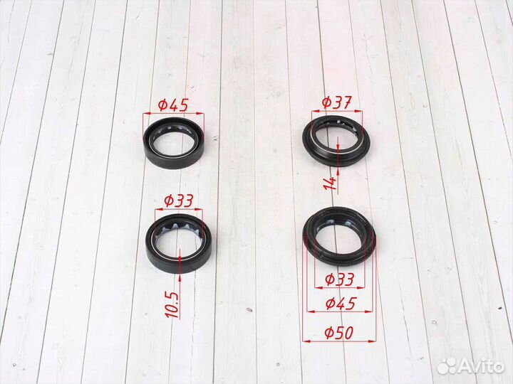Сальник + пыльник пер. амортизатора kayo CRF