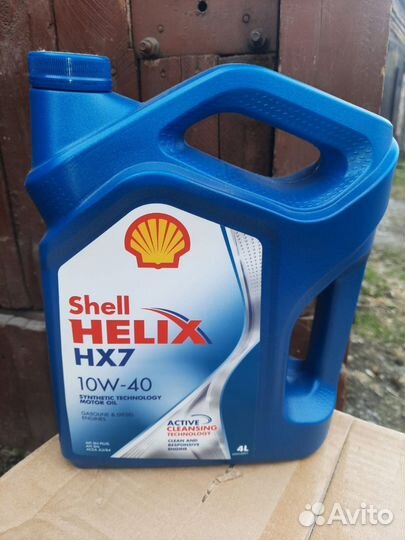 Масло моторное 10w40 shell helix HX7