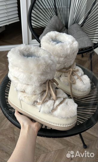 Луноходы меховые Moon Boot type