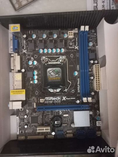 Материнская плата asrock H61 DGS