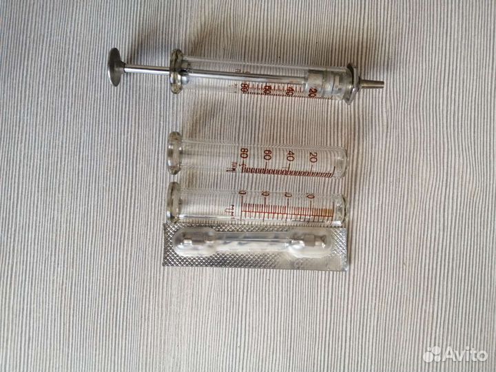 Шприц стеклянный многоразовый