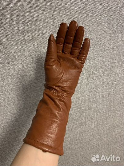 Перчатки женские кожаные 7