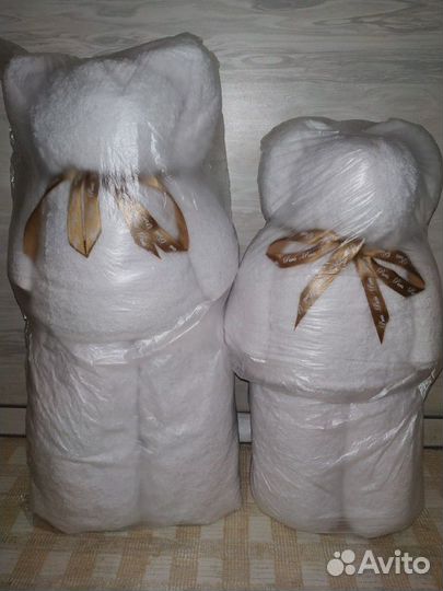 Махровое подарочное полотенце Мишка