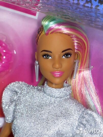 Barbie Leopard Rainbow Hair брюнетка