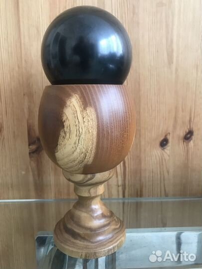 Кубок Маклюра Софора. Шар Хруст Натур 9см