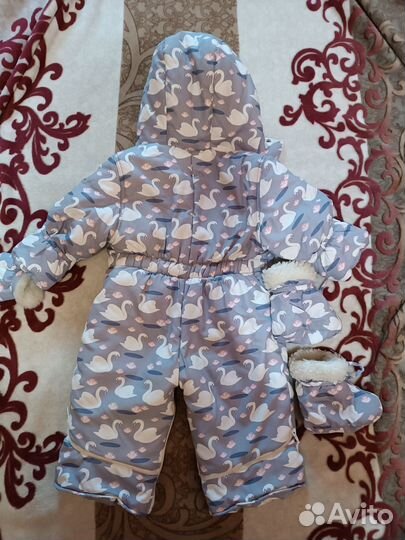 Комбинезон трансформер осень-зима р. 74-80