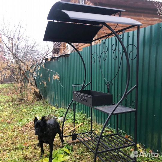 Мангал с печью