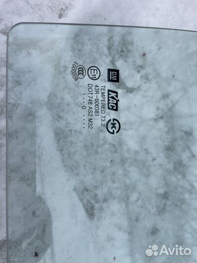 Стекло двери задней правой Chevrolet Lacetti седан