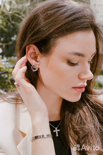 Серьги Chopard Happy Hearts White Gold 84/3752