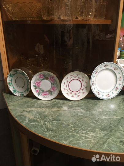 Чайные пары и блюдца, супница