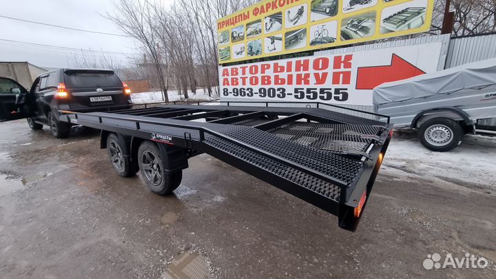 Прицеп лафет двухосный 5 на 2.5
