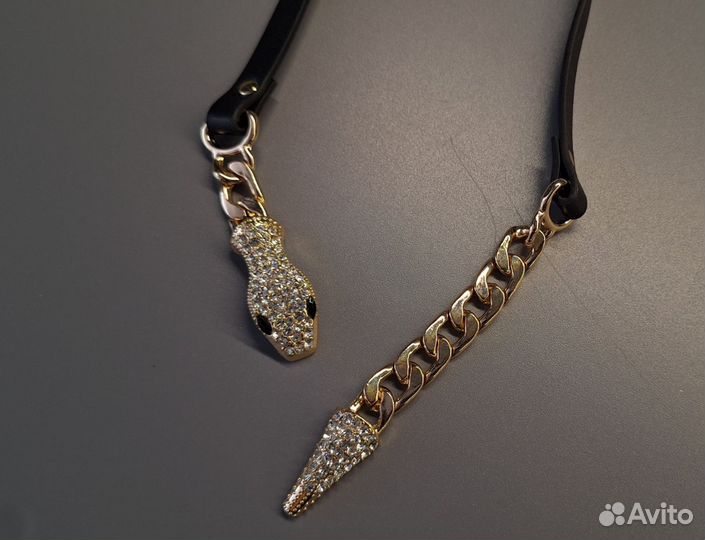 Колье женское чокер со змеей