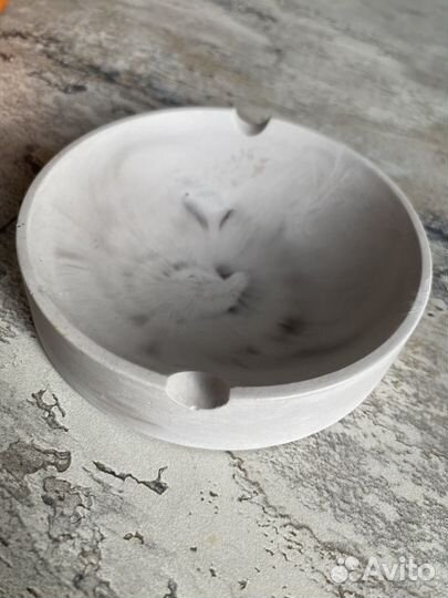 Пепельница из гипса