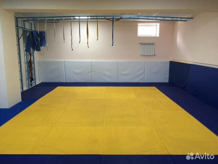 Стеновые протекторы для спортзала синие