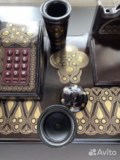 Письменный набор с унцукульской насечкой